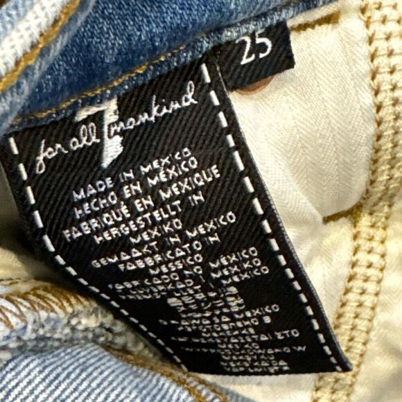 7FAM belted jeans size 25 - Picture 3 of 5